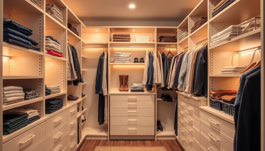 DIY closet organization