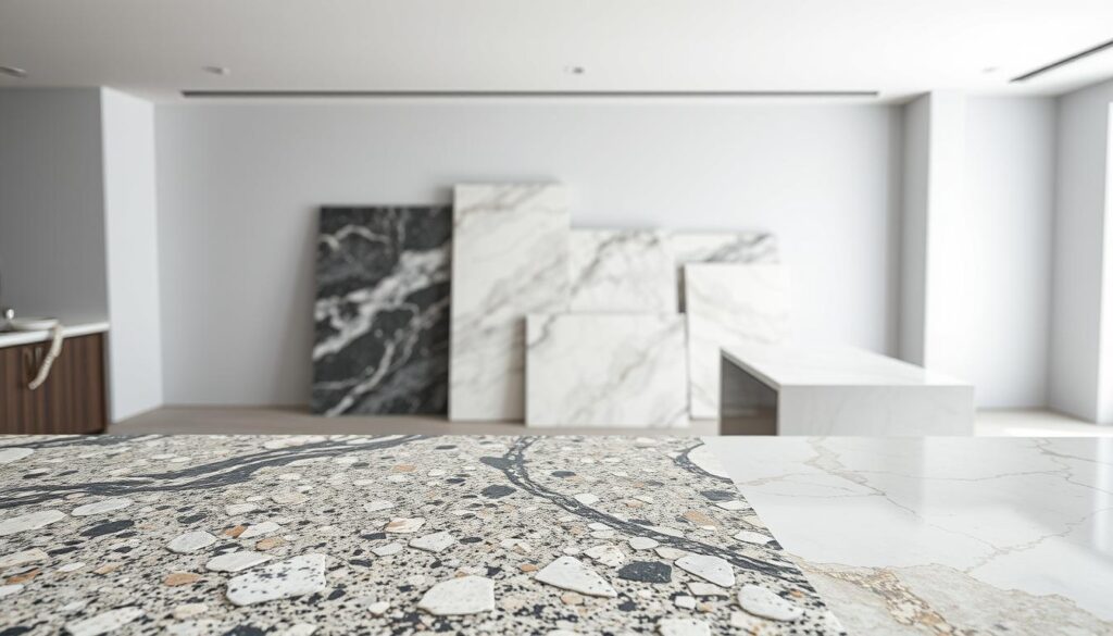 granite marble quartz countertop materials