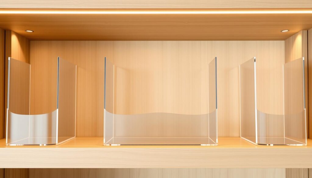shelf dividers for organized shelves