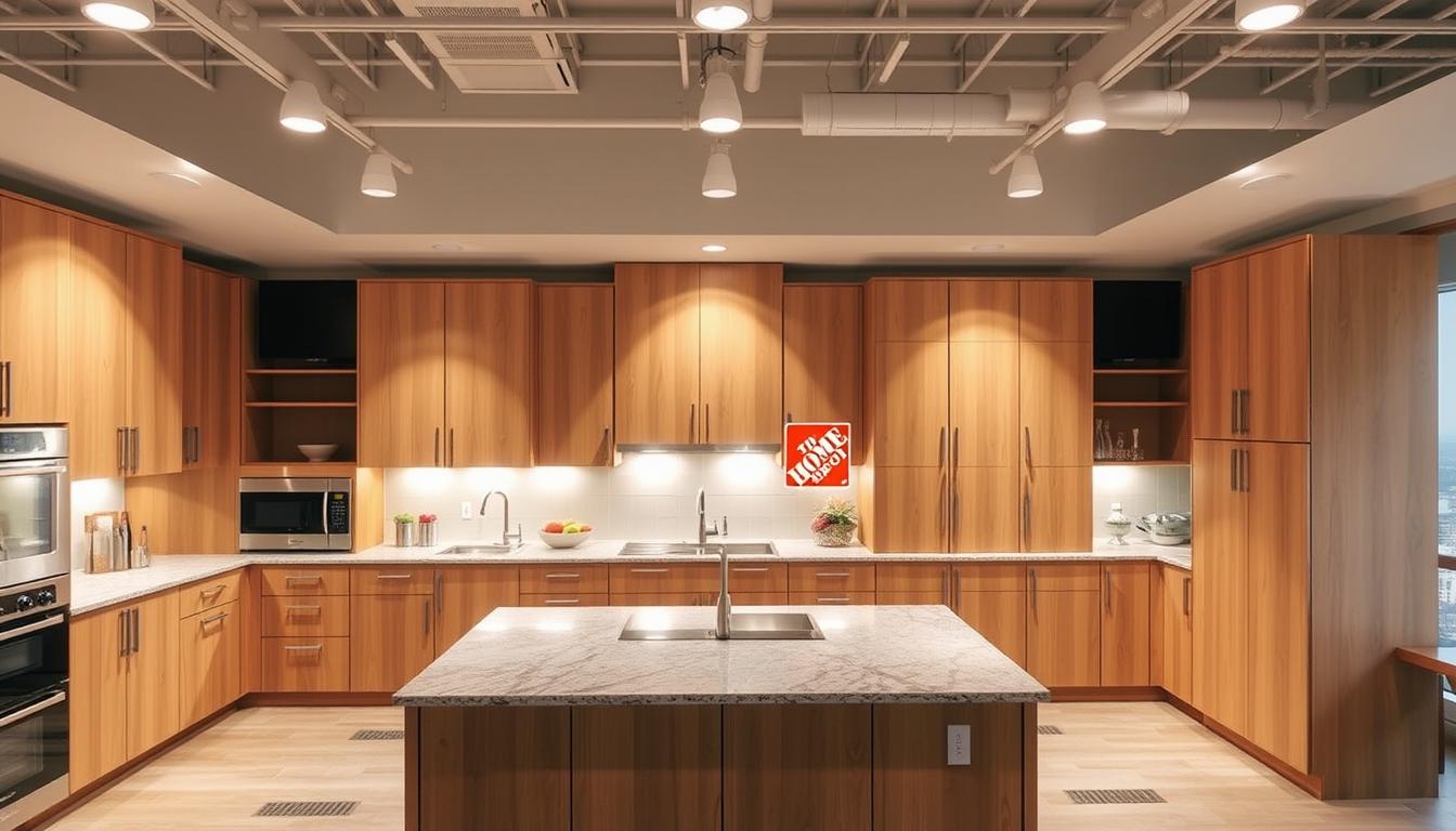 home depot kitchen cabinets​
