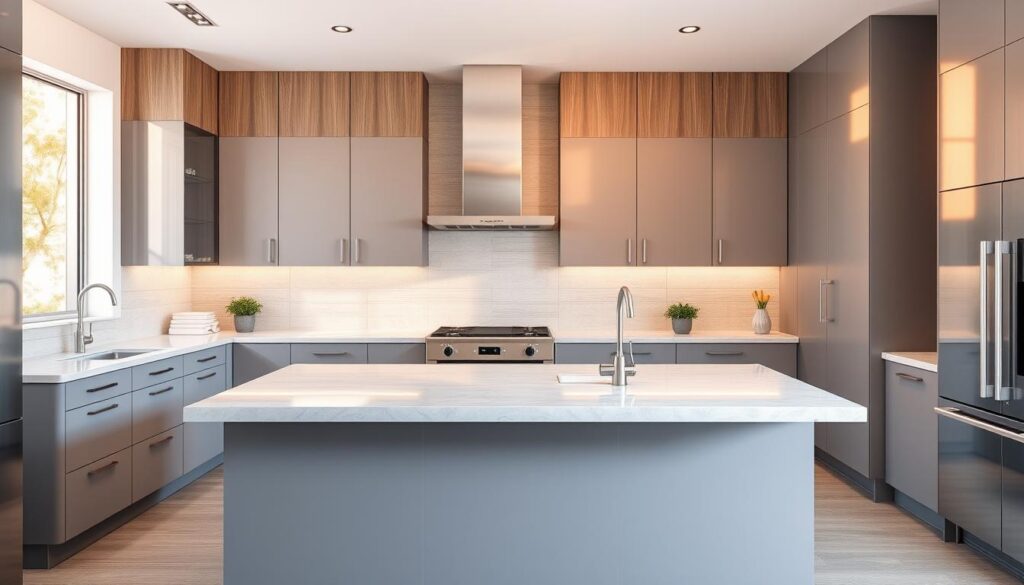 Modern kitchen cabinet materials and finishes Modern kitchen cabinet materials and finishes