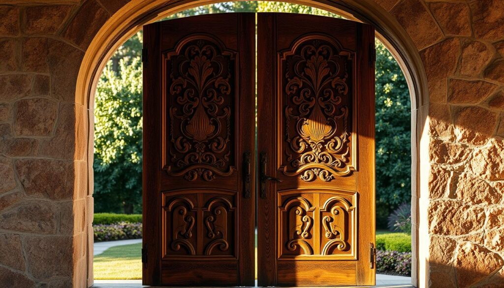 antique wood doors design