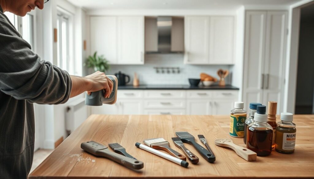 cabinet refinishing process