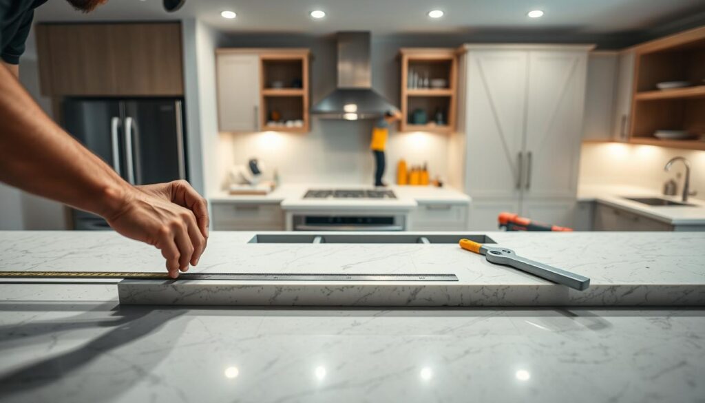 step-by-step countertop installation