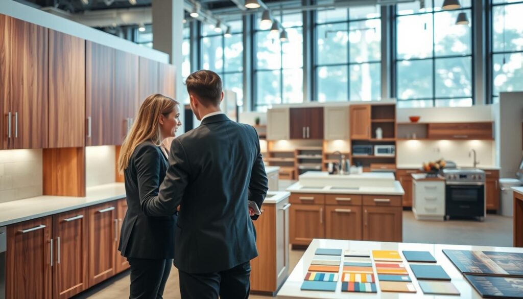 Houston kitchen cabinet showroom visit