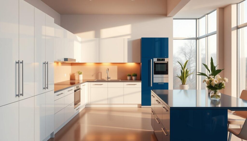 modern kitchen cabinet design features